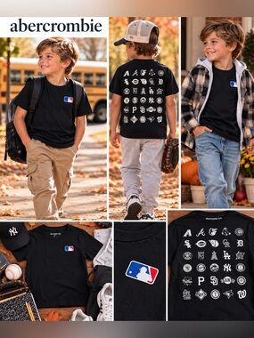 Abercrombie Kids Baseball T-Shirt 5/6